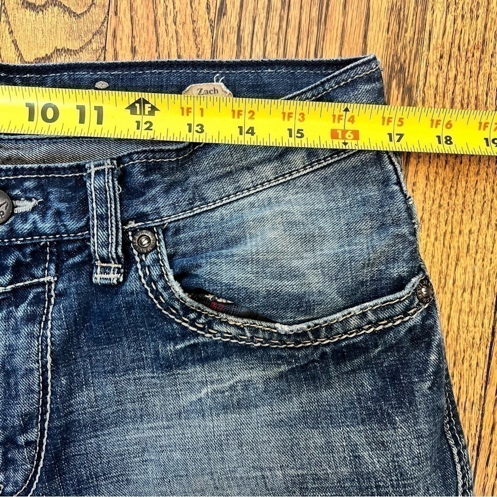 Mavi Zach Jeans Men’s Size 34 x 34 Low Rise Easy Straight Leg Denim Medium Wash - Picture 7 of 12
